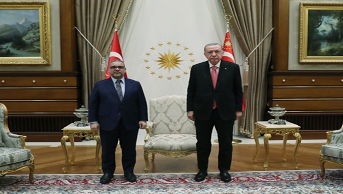 Cumhurbaşkanı Erdoğan, Libya Yüksek Devlet Konseyi Başkanı El-Meşri ile görüştü