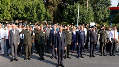 Cumhurbaşkanı Ersin Tatar, Gazimağusa’nın kurtuluşunun 48’inci yıl dönümü dolayısıyla düzenlenen kutlama etkinliklerine katıldı