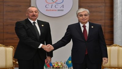 Мемлекет басшысы Әзербайжан Президенті Ильхам Әлиевпен кездесті