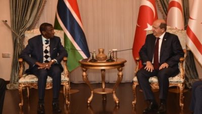 Cumhurbaşkanı Ersin Tatar, Gambiya Cumhurbaşkanı Yardımcısı Badara Alieu Joof’un vefatı dolayısıyla Gambiya Cumhurbaşkanı Adama Barrow’a taziye mesajı gönderdi