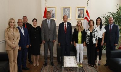 Cumhurbaşkanı Ersin Tatar, Kıbrıs Türk Dernekleri Konseyi’ni kabul etti…