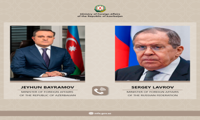 Bakan Ceyhun Bayramov ile Rusya Federasyonu Dışişleri Bakanı Sergey Lavrov arasında gerçekleşen telefon görüşmesine ilişkin basın açıklaması