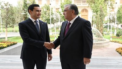 Türkmenistan Cumhurbaşkanı Serdar Berdimuhammedov ile görüşme