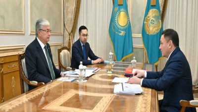 Devlet başkanı Turizm ve Spor Bakanı Ermek Marzhikpayev’i kabul etti