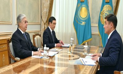 Devlet başkanı Adalet Bakanı Azamat Eskarayev’i kabul etti