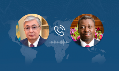 Kassym-Jomart Tokayev holds telephone conversation with the President of the Republic of Togo Faure GnassingbÃ©