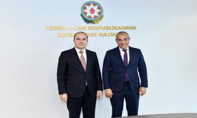 Büyükelçinin Azerbaycan Cumhuriyeti Ekonomi Bakanı ile görüşmesi