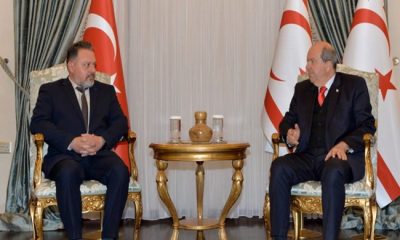 Cumhurbaşkanı Ersin Tatar, Kıbrıs Türk Kıyı Emniyeti ve Gemi Kurtarma Genel Müdürü Kaptan Murat Salel’i kabul etti