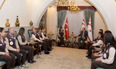 Cumhurbaşkanı Ersin Tatar, KKTC İzci Liderleri Derneği heyetini kabul etti