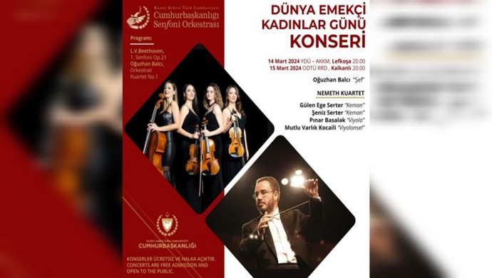 KKTC CSO’dan Dünya Emekçi Kadınlar Günü konserleri