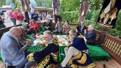 Opening ceremony of the Tajik national teahouse in Austria